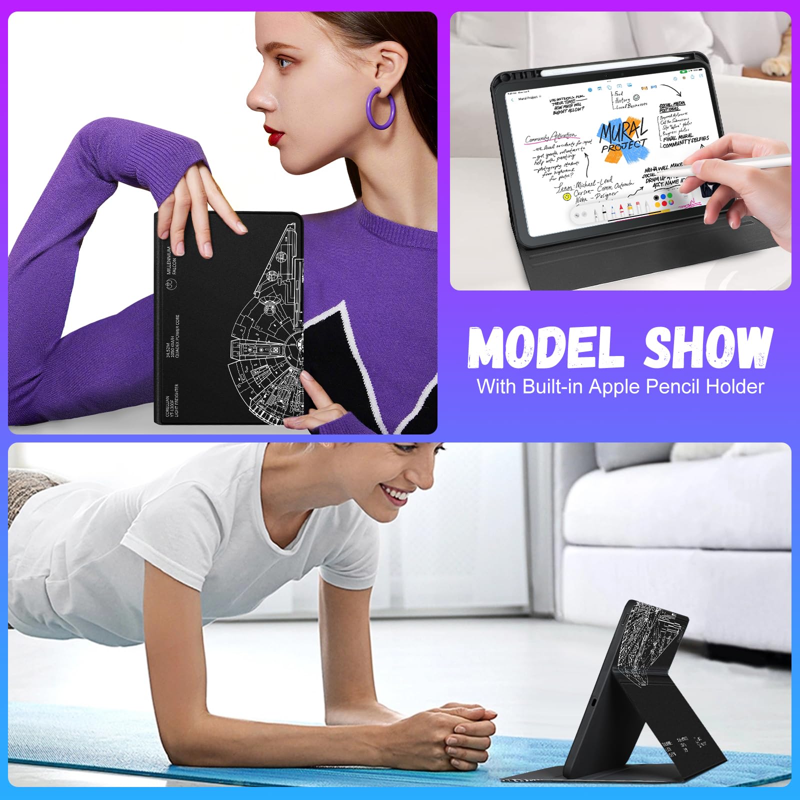 Amazon.com: Uppuppy for Samsung Galaxy Tab S6 Lite Case 10.4 Inch